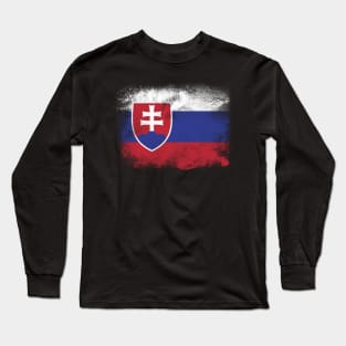 Slovakia Flag Long Sleeve T-Shirt